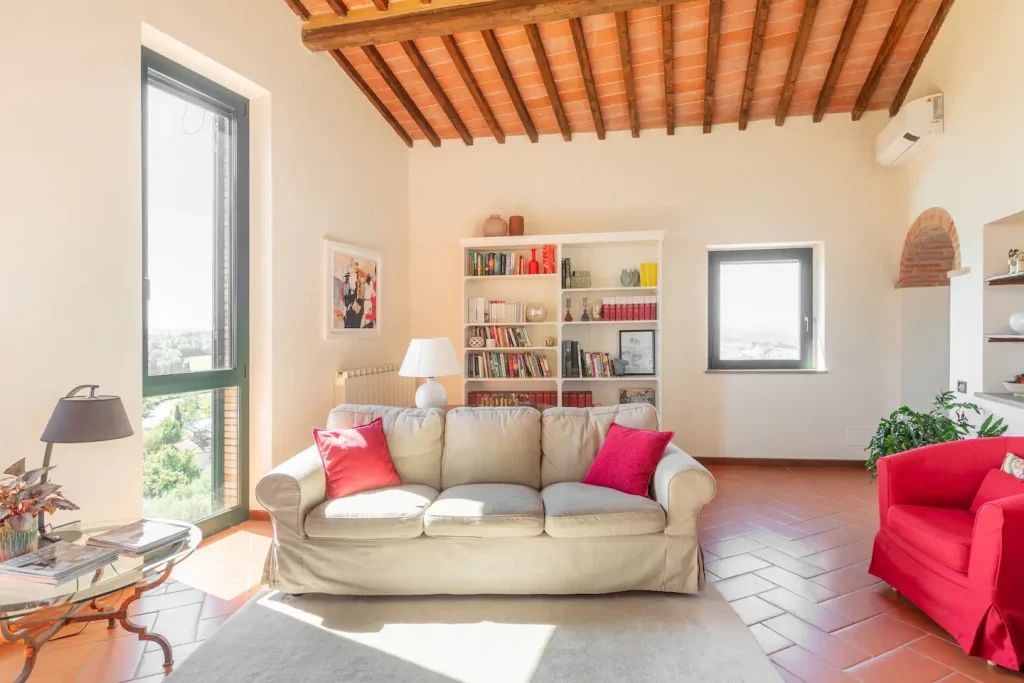 Sala con camino